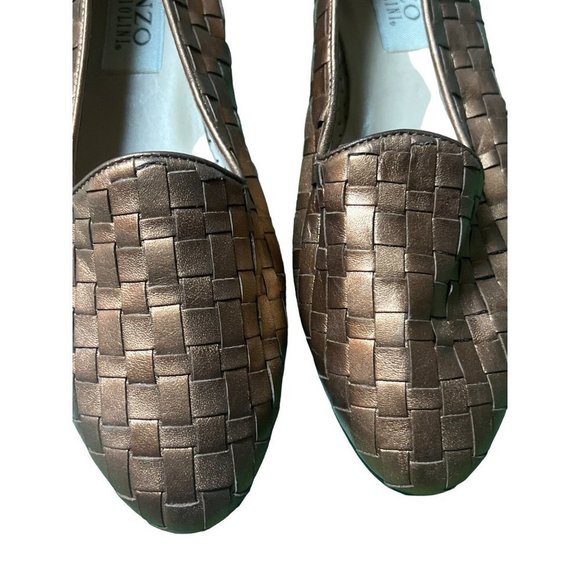 Enzo Angiolini Copper Weave Leather Flats Shoes -- 8-1/2M - Picture 8 of 10